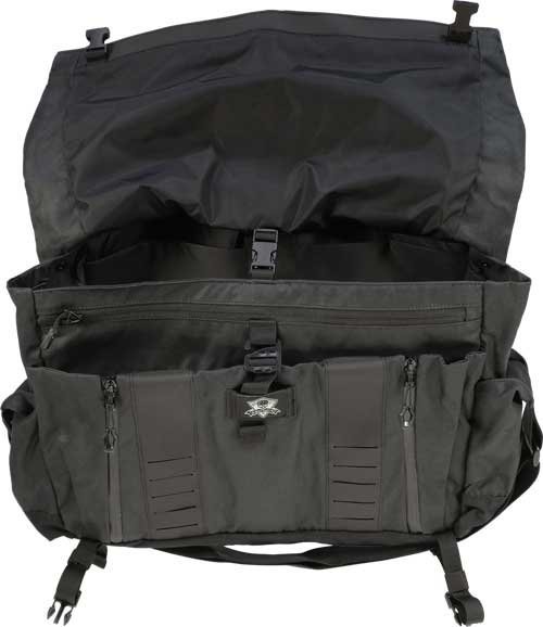 Grey Ghost Gear GTG5906BLK Wanderer Bag 2.0 Waxed Canvas Black