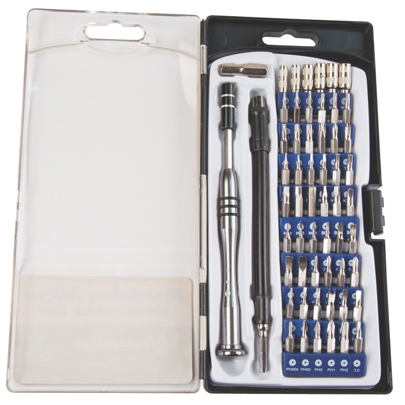 Wheeler 564018 Micro Screwdriver Set 58 Pieces Chrome Plated Steel