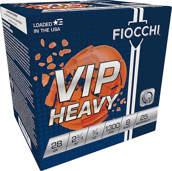 Fiocchi 20VIPH8 20GA 2.75In 7/8oz Heavy Target 8Shot 25Rd