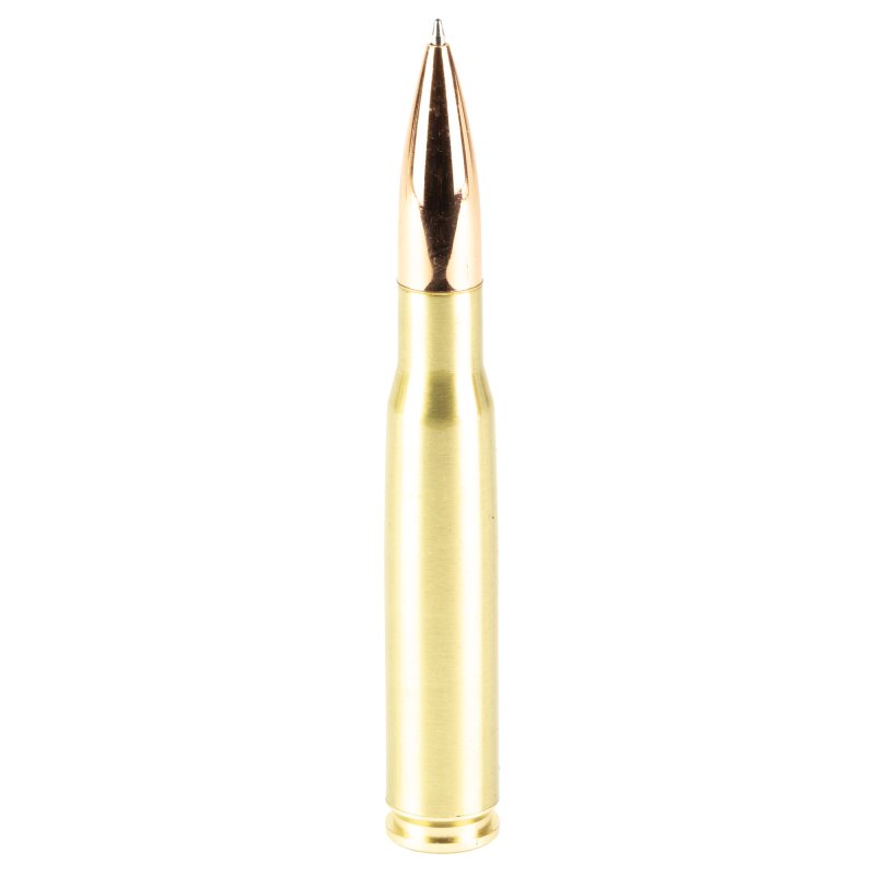 Caliber Gourmet CBG1018 Bullet Twist Pen 50CAL 3.00In Gold Brass