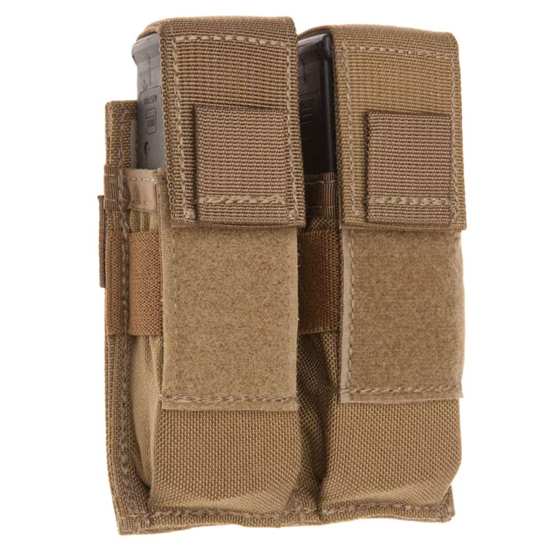 Tac Shield T3602CY Double Pistol Pouch Coyote 1000D Nylon MOLLE
