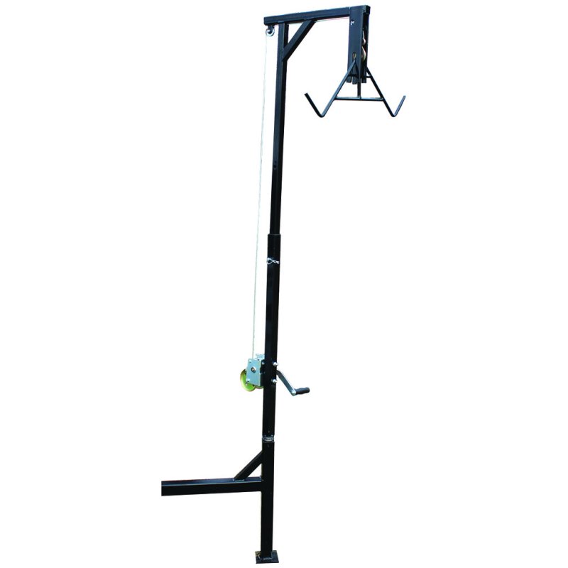 HME HME-HH Truck Hitch Game Hoist, 6.5'-9' Adjustable, 360 deg Pivot, 400
