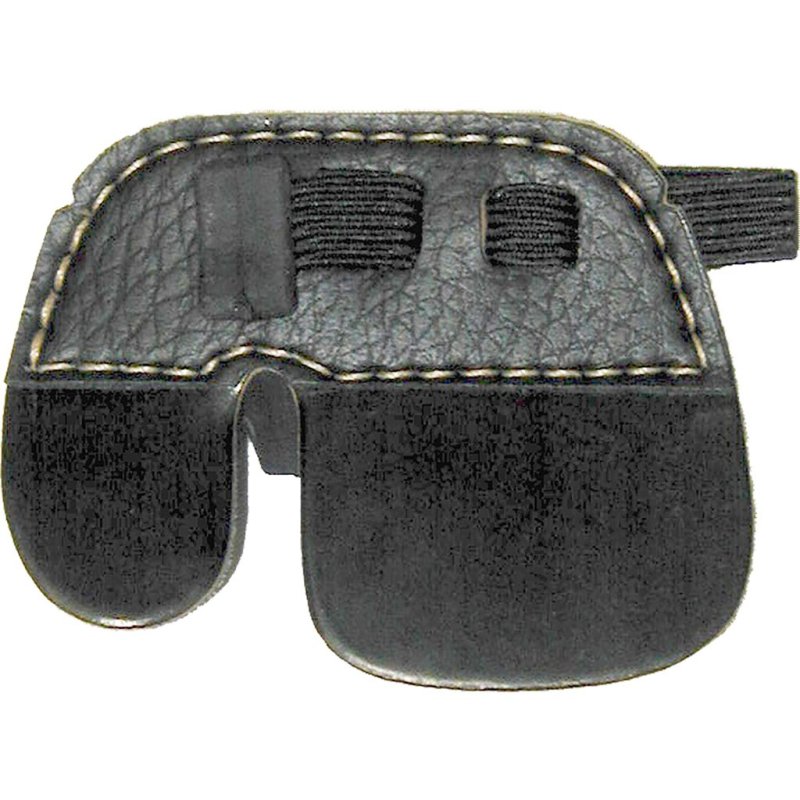 Bateman Bubba 3 Finger Split Cordovan Tab Large Rubber Back RH - Archery Tab with Shell Cordovan Face