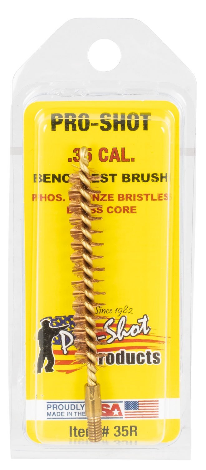 Pro-Shot Products 35R .35 cal 8/32 Thread Brass Core Bronze Bristle
