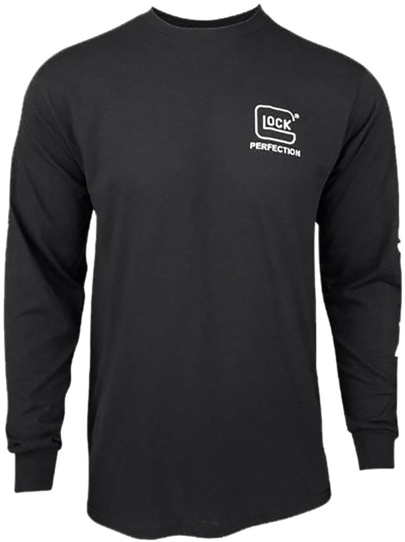 Glock AP96098 Perfection Long Sleeve Tee Black Small Pre-Shrunk Cotton