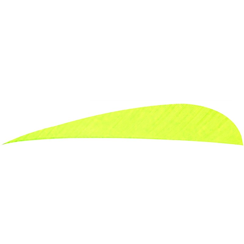 Trueflight 1513 Parabolic Feathers Chartreuse 4" LW 100 Pack