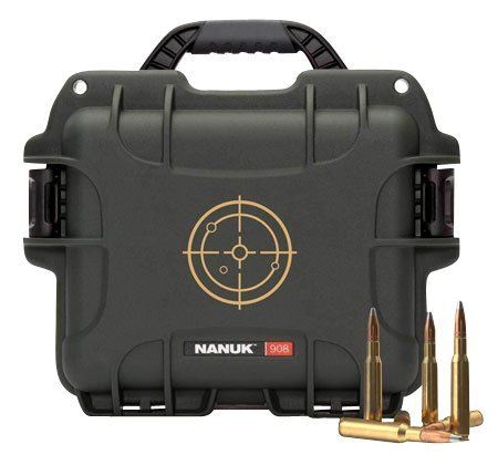 Nanuk 908AMMO1 Ammo Case 600 Round Waterproof Black Resin
