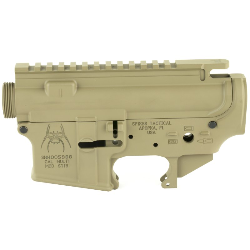 Spike's Tactical STS1512 Upper/Lower Receiver Set, 223/556, FDE Finish