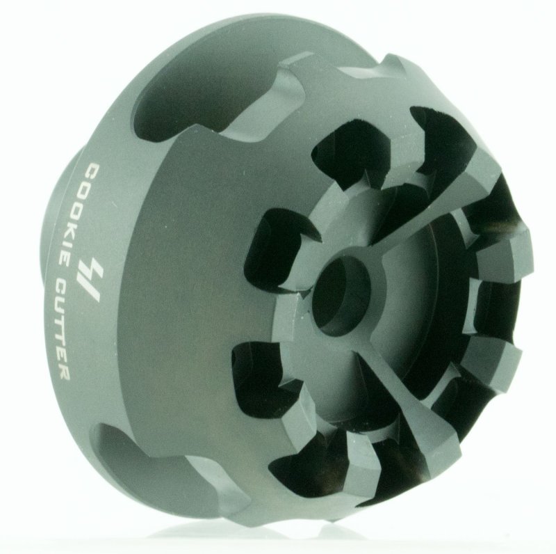 Strike Industries CCCOMP308 Cookie Cutter Comp Black Steel 5/8"-24 tpi