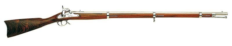 Traditions 1861 Springfield 58 CAL 40 In Stainless Oiled Walnut Sight