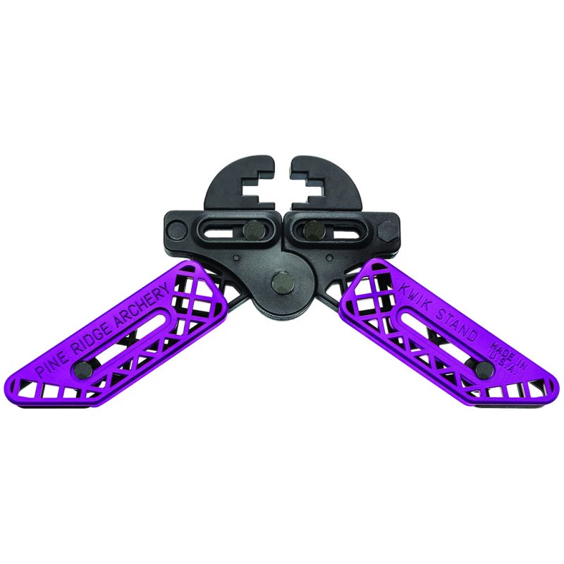 Pine Ridge Kwik Stand Bow Support Adjustable Jaws & Legs Purple/Black