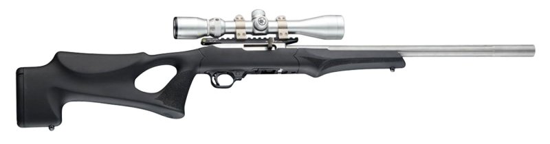 Hogue 22070 OverMolded Rifle Stock Black Thumbhole for Ruger 10/22 .920"