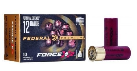Federal PD129FX200 Premium Force X2 12 Gauge, 1.75" Shell, 6 Pellets, 1245 fps, 00 Buck Shot, 10 Rounds