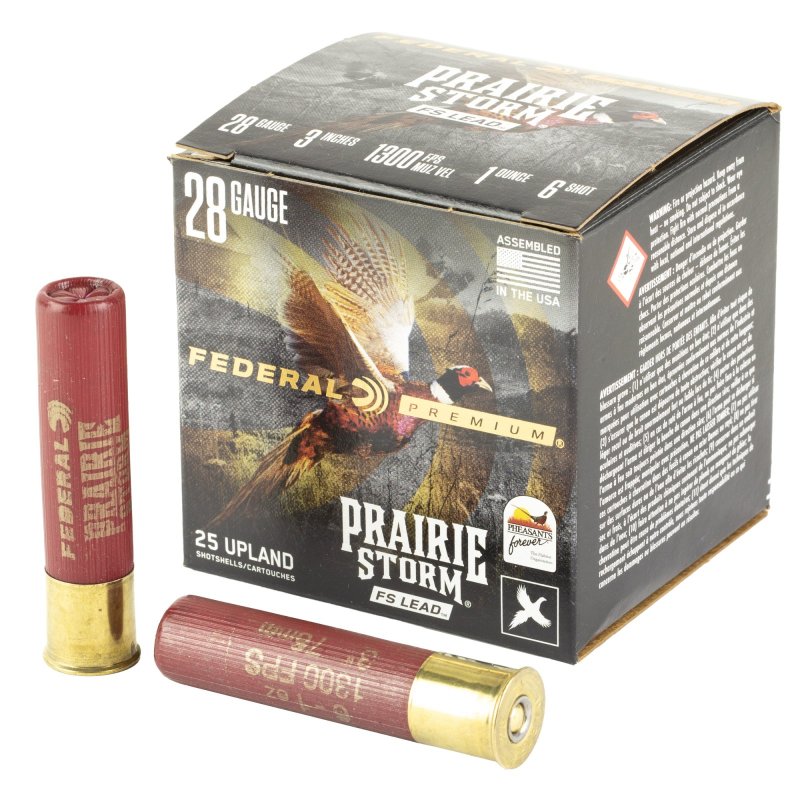 Federal Premium Prairie Storm 28 Gauge 3" 7/8 oz #6 Shot 25/Box