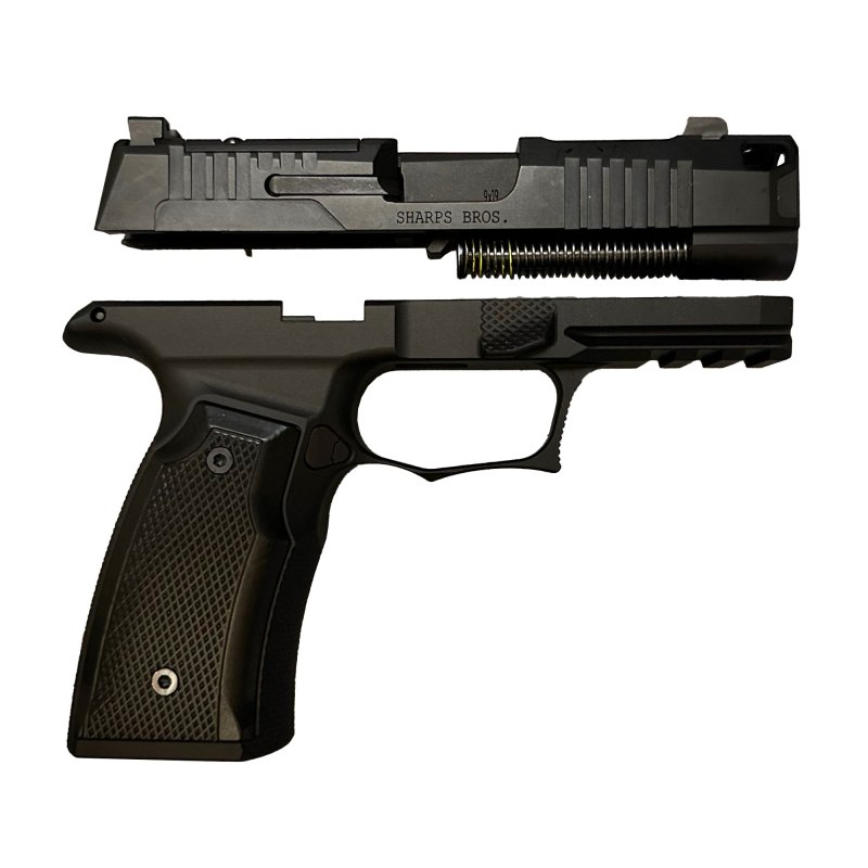 Sharps Bros SBGM16 Echelon Grip Module Black Anodized 7075 Aluminum 9MM
