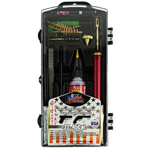 Pro-Shot Products Black-Pistol Universal Cleaning Kit .22-.45 Caliber