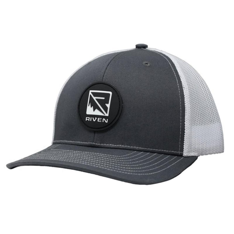 Higdon Outdoors Riven Logo Patch Hat Mesh Snapback Gray/White One Size
