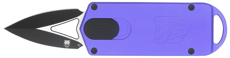 CobraTec Knives ASP CTASPPUR 1.94 In D2 Steel OTF Dagger Purple