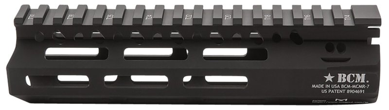 Bravo Company MCMR7556BLK 7 In M-LOK Free-Float Aluminum Black