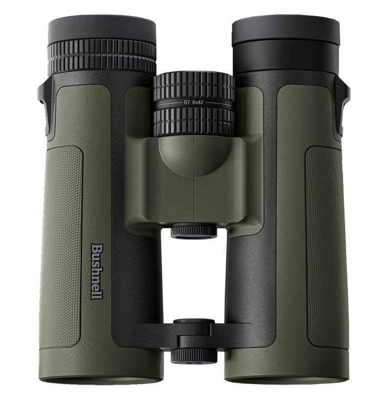 Bushnell R7-842 R7 Ranger Green Interchangable Eyecups Inc. Vault Lite Chest Pack Inc. Roof Prisms