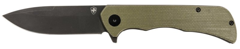 Templar Paladin PFMGN321 3.27 In D2 Steel Green Micarta Handle