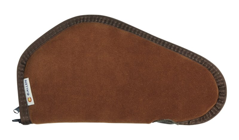 Allen Heritage 11" Brown Suede Leather Pistol Case
