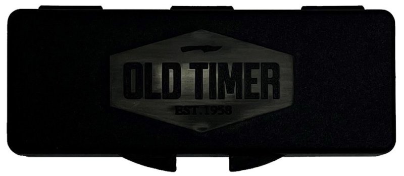 Old Timer BTI 1190119 Guthook Knife High Carbon Stainless Steel 3 in Black