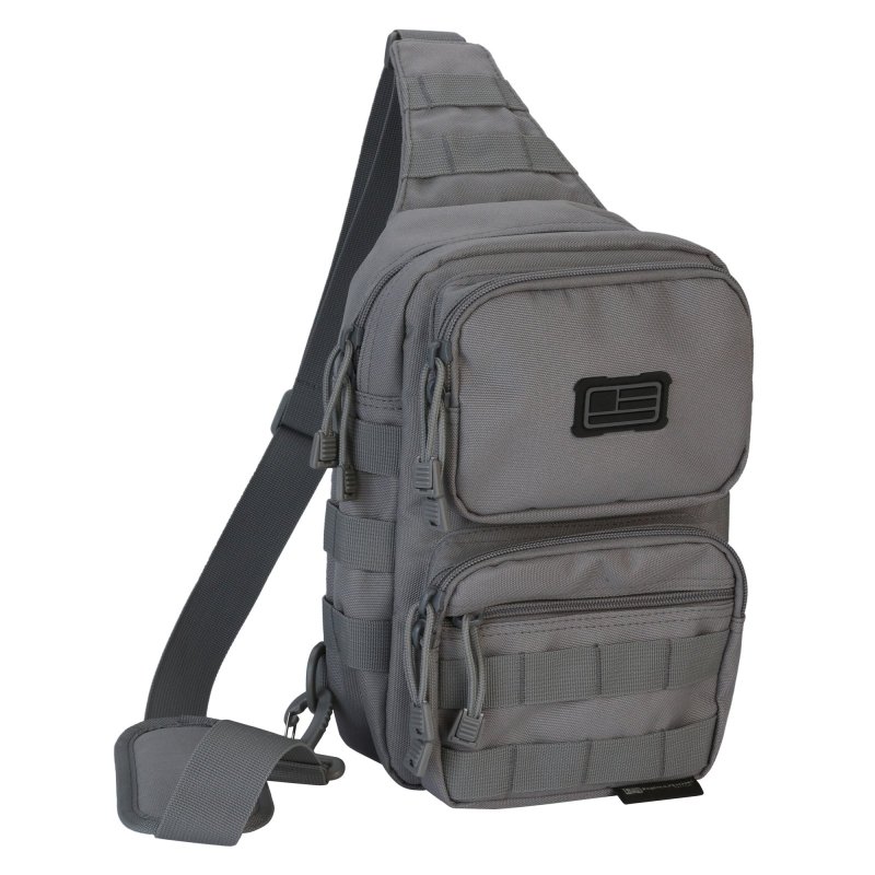 Evolution Outdoor Evods Shoulder Sling Pack Water-Resistant Gray