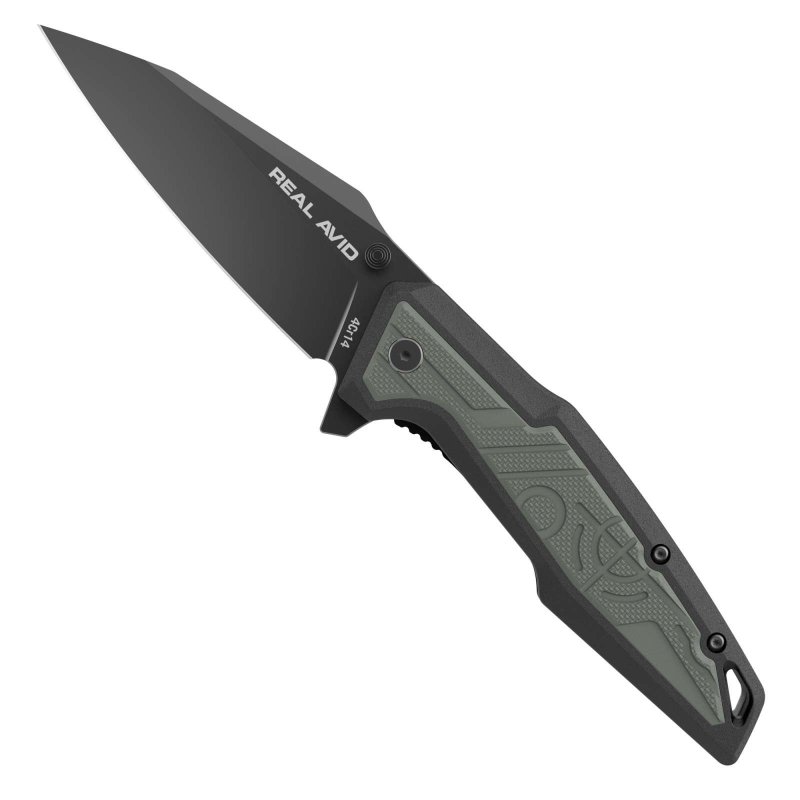 Real Avid RAV-1 4Cr14 Pocket Clip Point 3.25In Black Oxide