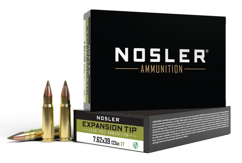 Nosler 40040 E-Tip 7.62x39mm 123gr Boat Tail Lead-Free 20 Rounds