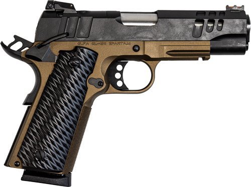 Great Lakes GLFA 1911 45ACP 4.25" Black Slide Bronze Frame GL1911-45CSS