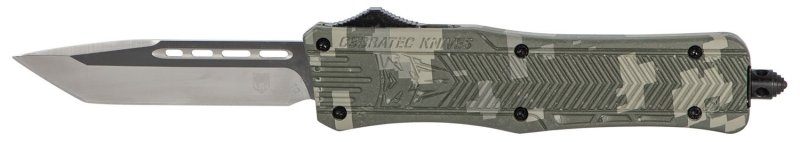 CobraTec MADCCTK1MTNS CTK-1 Medium 3" OTF Tanto D2 Blade DigiCamo Handle