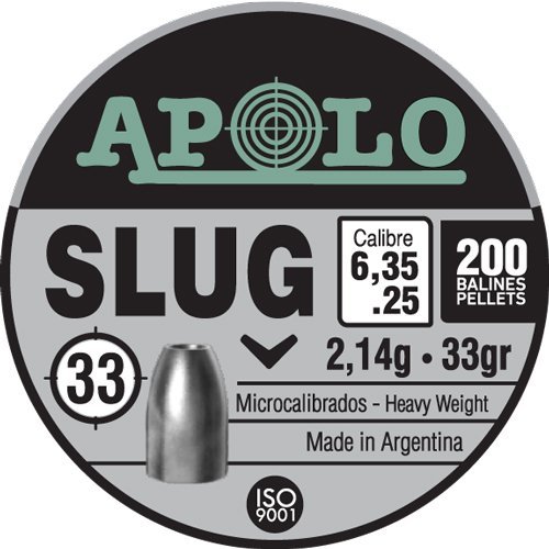 Apolo E19303 25 Caliber 33 Grain 200 Pack Premium Slug