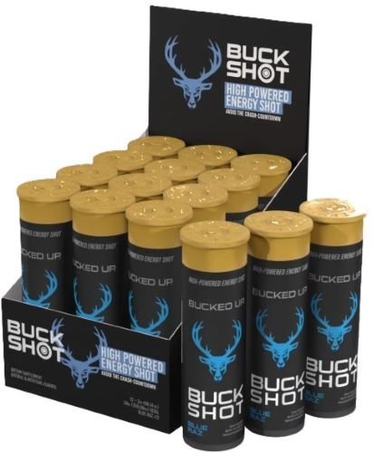 Bucked Up 3224502 Blue Raz Energy Shot 2oz 12 Pack