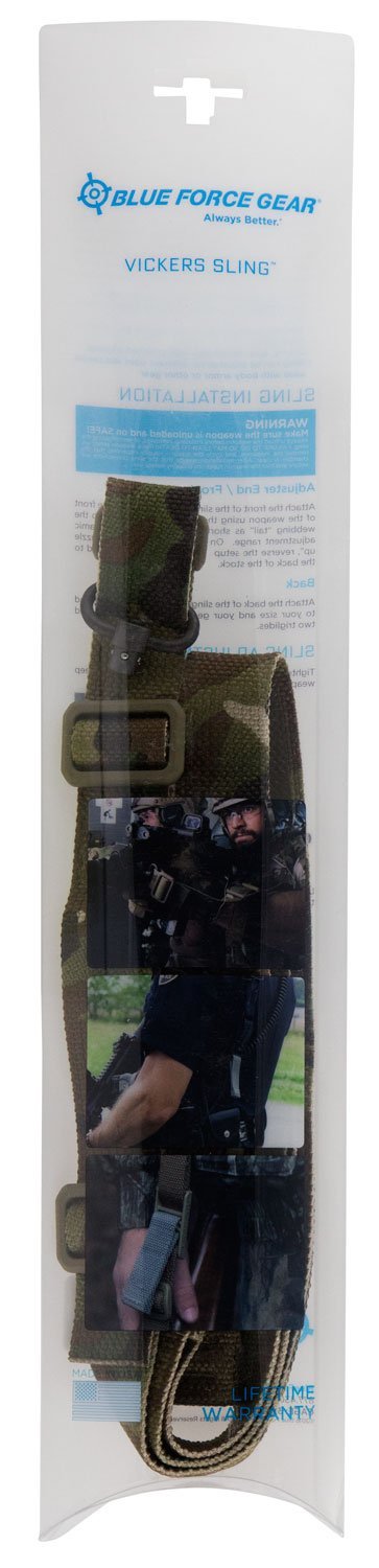 Blue Force Gear VCAS2TO1PB125AAMC Vickers 221 Sling MultiCam Cordura 1.25"