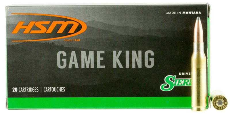 HSM 7MM087N 7mm-08 Rem 140gr Sierra GameKing Spitzer BT 20/Box