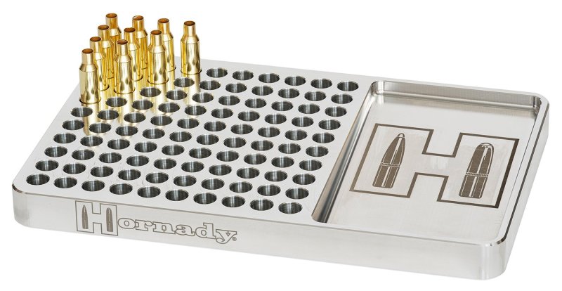Horn Hunter 480044 Reloading Block Red Aluminum 100 Round Rifle