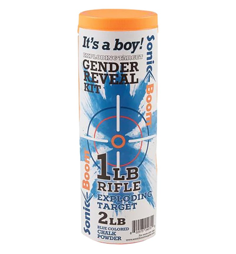 Sonic Boom SBTGRBOY Gender Reveal Kit Exploding Rifle Targets Boy