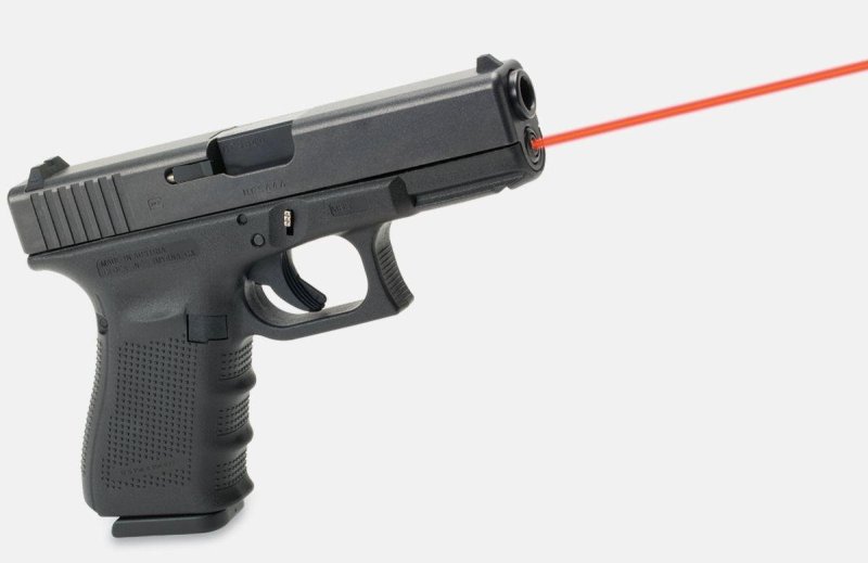 LaserMax LMSG423 Glock 23 Red Guide Rod LaserSight Black 0.63" AT 20 YARDS