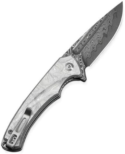 CIVIVI Voidflare Flipper 2.92 In Damascus Blade G10 Aluminum Foil Handle