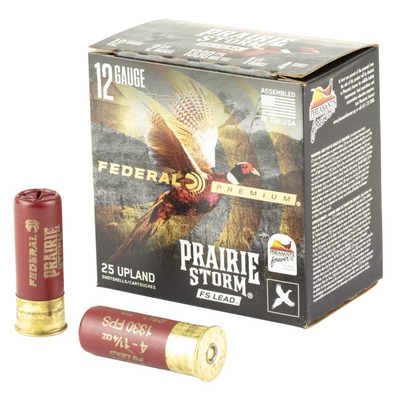 Federal Premium Prairie Storm FS 12 Gauge 2.75 In 1.25oz 4 Shot 25 Box
