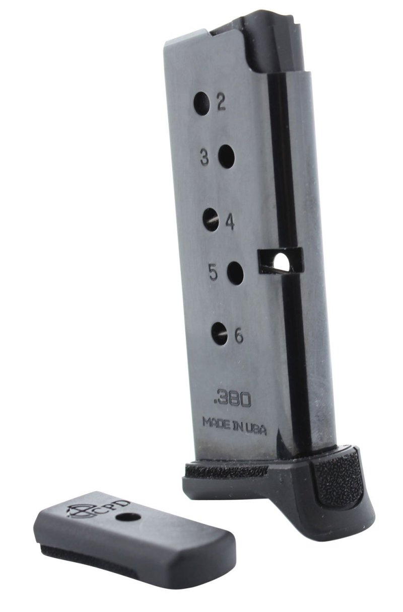 C Products Defense DuraMag Ruger LCP .380 ACP 6 Round Blued Carbon Steel