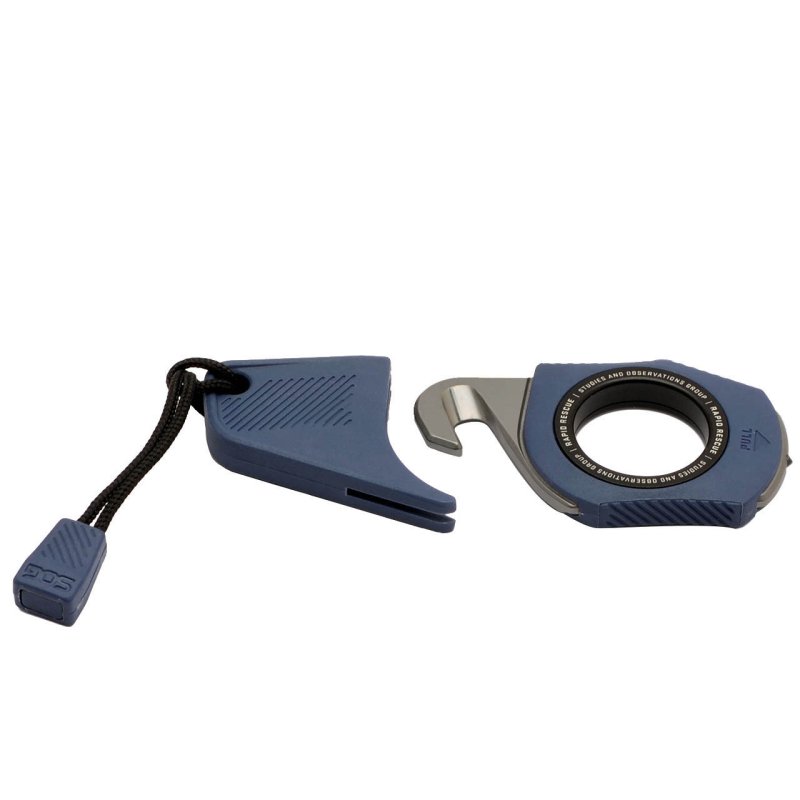 SOG Rapid Rescue Midnight Blue Compact Assisted Folding Knife