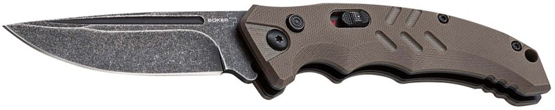 Boker 01BO483 Intention II Folding Drop Point Plain D2 Steel Blade Brow...