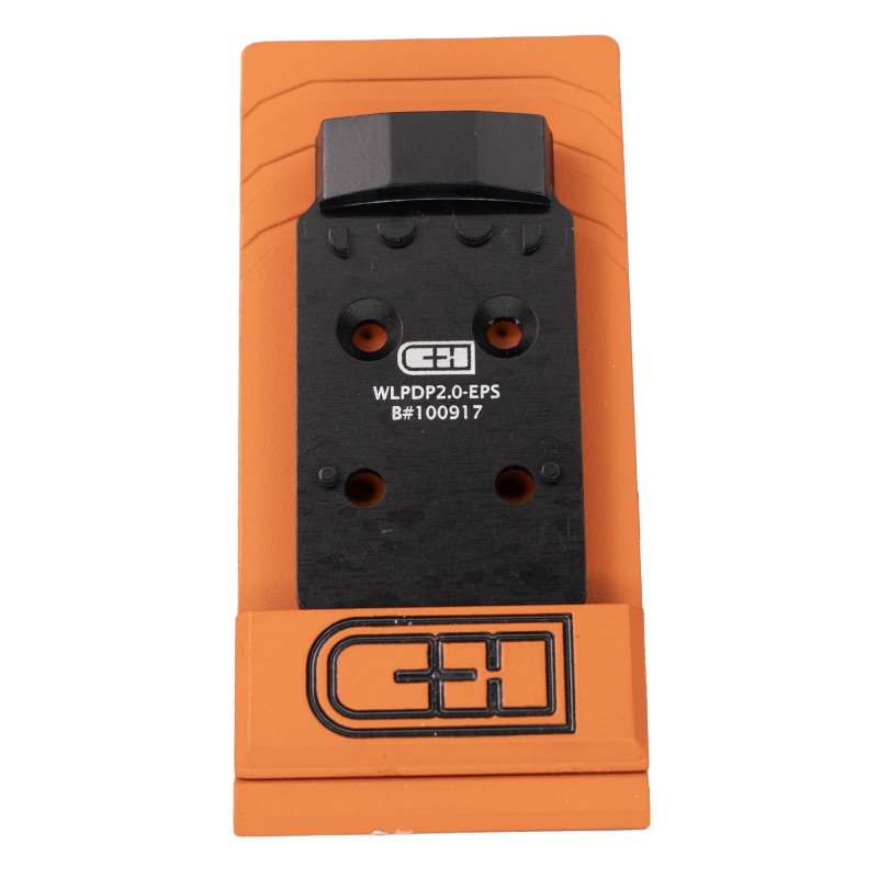 C&H Precision WLPDP2.0-EPS Optic Mount Plate, Black Anodized Aluminum