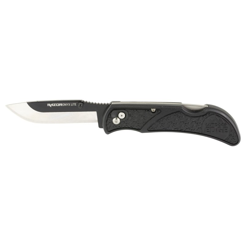 Outdoor Edge OX30C Onyx Lite 3" Folding Knife 420J2 SS Black Handle