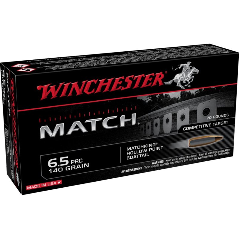 Winchester S65PM 6.5 PRC 140 Grain Sierra MatchKing BTHP 20 Rounds