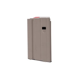 Ammunition Storage Components 6mm ARC Stainless Steel AR-15 Magazine - 15 Round - FDE - Red Follower