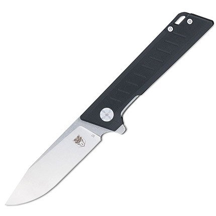 CobraTec CTRTDD2BLK Riptide Black D2 Blade Drop Point Knife