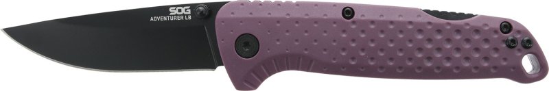 SOG Adventure LB SOG13110443 3.50 In Drop Point Black TiNi